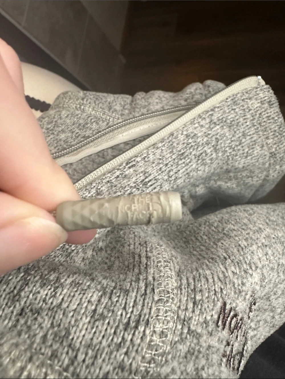 The North Face light gray